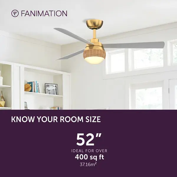 Paget™ 52" Damp Rated Ceiling Fan with LED Light - Image 6