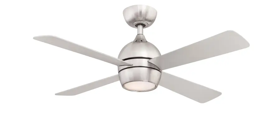 Kwad 44" Ceiling Fan with LED Light in Brushed Nickel - Image 2