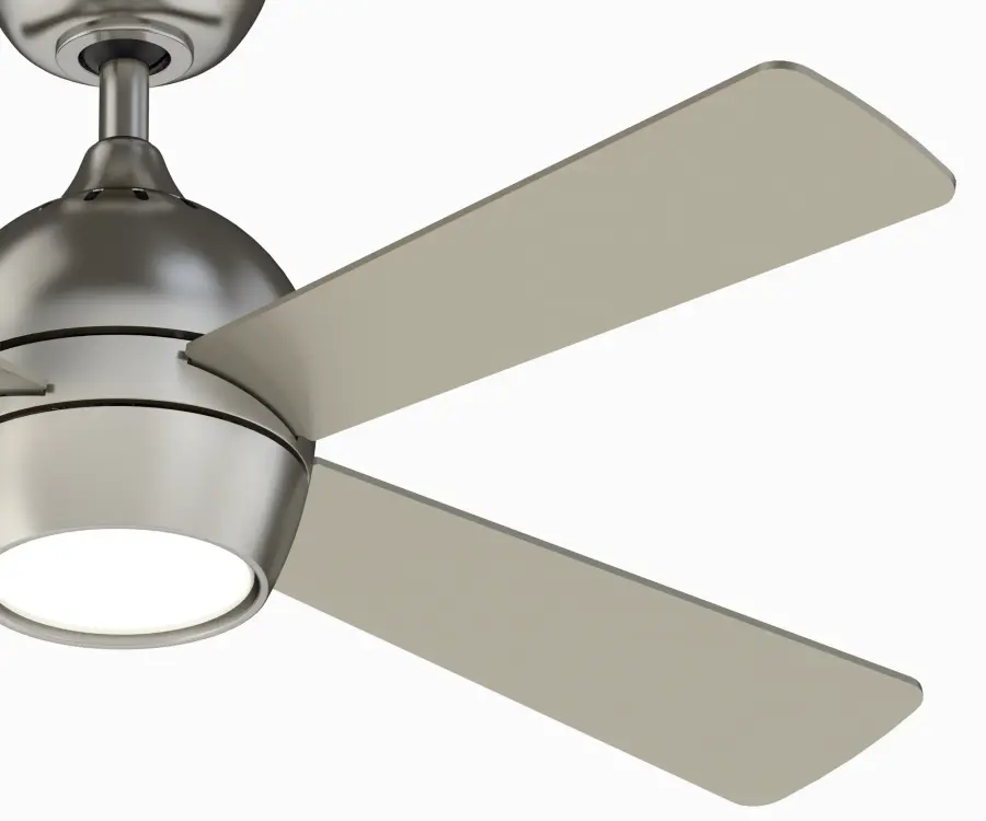 Kwad 44" Ceiling Fan with LED Light in Brushed Nickel - Image 3