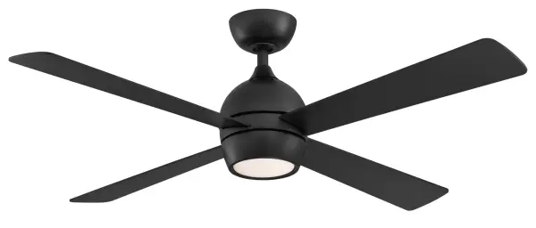The Kwad 52 combines sleek modern design with high-performance cooling, delivering 4738 CFM airflow and excellent energy efficiency at 85 CFM/W. The integrated 18W LED light kit provides warm 3000K illumination, while smart home compatibility offers convenient control options.