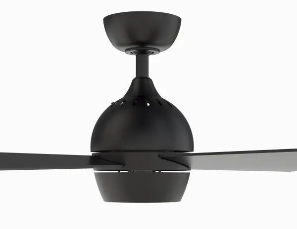 Kwad 52" Ceiling Fan with LED Light in Black - Image 3