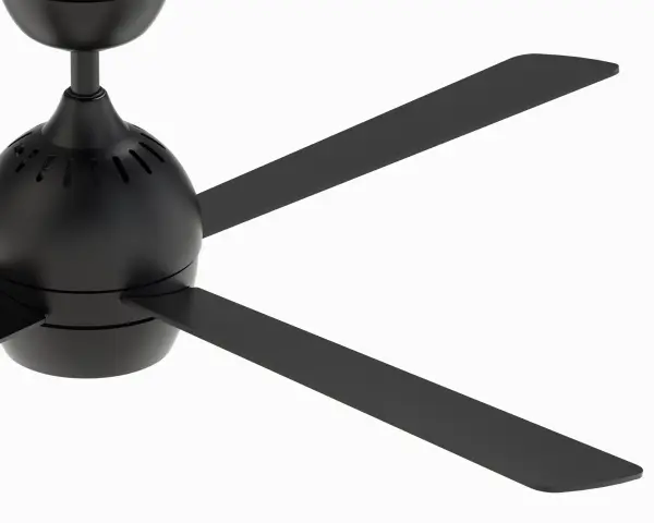 Kwad 52" Ceiling Fan with LED Light in Black - Image 4