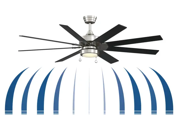 The Levon by Fanimation is not only stylish, but also economically smart and environmentally friendly. The Levon is in an elite class of fans that have earned the Energy Star rating by meeting strict energy efficiency guidelines. In essence, The Levon will add contemporary sophistication to your home while conserving your financial resources and the environment. The Levons eight blades can be operated on three forward and reverse speeds to create just the right breeze for any temperature. The Levon is available in oil rubbed bronze finish with walnut blades and accommodates a ceiling slope up to 30 degrees. *Damp Rated for indoor or outdoor use *Compatible with most smart home devices (required control sold separately) *Reversible airflow for multi-season use - alternate view