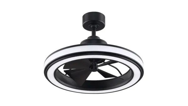 The Gleam is an ultra-compact 16" ceiling fan designed for tight spaces requiring damp-rated performance. With integrated 20W LED lighting and sleek contemporary styling, it delivers efficient airflow in bathrooms, closets, and small bedrooms.