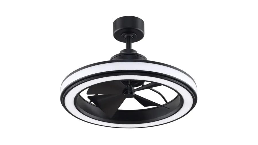 Gleam 16" Damp Rated Ceiling Fan with LED Light - Image 1