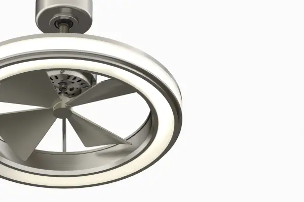 Gleam 16" Damp Rated Ceiling Fan with LED Light - Image 3