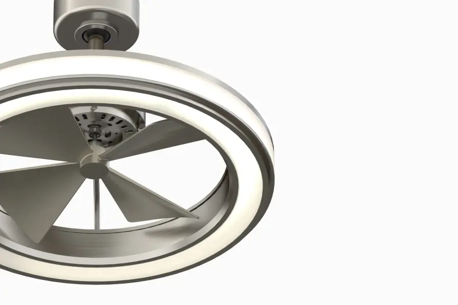 Gleam 16" Damp Rated Ceiling Fan with LED Light - Image 3