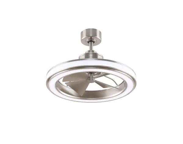 The Gleam 16" ceiling fan combines sleek contemporary design with smart home compatibility and efficient LED lighting. Its compact size makes it ideal for smaller rooms while delivering impressive airflow efficiency at 34 CFM/W.