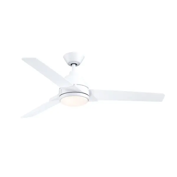 The Pyramid ceiling fan combines clean contemporary styling with exceptional performance. Its 90 CFM/W efficiency rating and integrated 1500-lumen LED make it both eco-friendly and practical for year-round comfort.