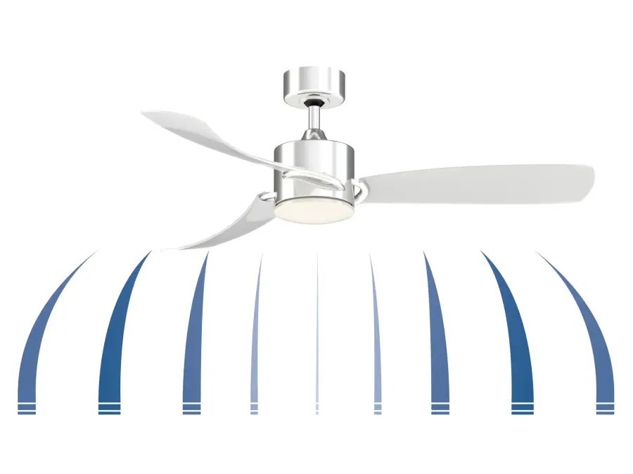 SculptAire 52" Ceiling Fan with LED Light - Image 2