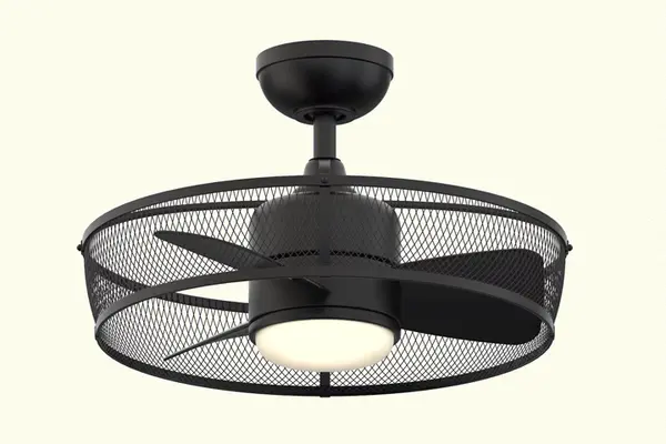 Henry 20" Cage Style Ceiling Fan with LED Light - Image 3