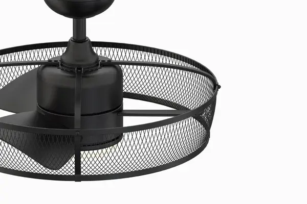 Henry 20" Cage Style Ceiling Fan with LED Light - Image 4