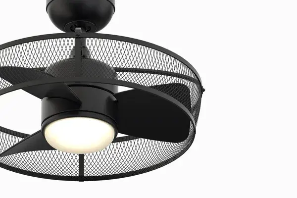 Henry 20" Cage Style Ceiling Fan with LED Light - Image 5