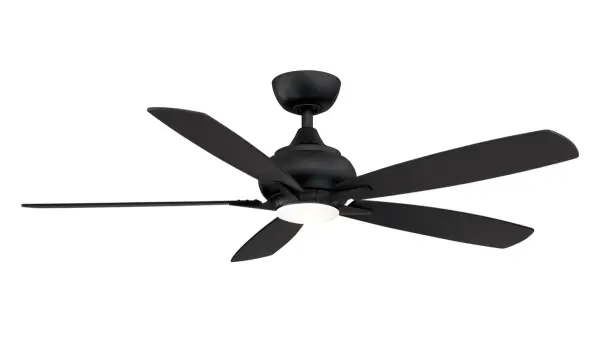 This beautiful transitional ceiling fan by Fanimation will make a great addition to your space. Doren is available in two finishes and comes with a 17 watt LED light kit. This dry rated fan has a 3 speed AC motor and comes with a handheld remote. This ceiling fan is compatible with most smart home devices (required control sold separately) Reversible airflow for multi-season use