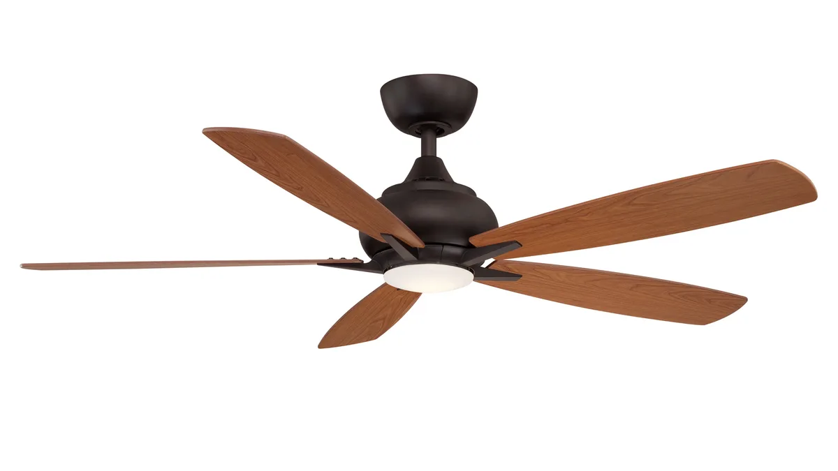 Doren 52 inch Indoor Ceiling Fan with LED Light Kit - Dark Bronze