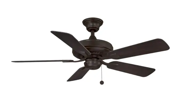 The Edgewood by Fanimation is an aesthetically pleasing ceiling fan that has it all. The Edgewood boasts the unique capacity to operate in both dry and wet locations. This versatile ceiling fan compliments any interior or exterior design with finish options ranging from black with black blades, brushed nickel with dark walnut blades, dark bronze with dark walnut blades and matte white with matte white blades. The Edgewood includes a 4.5 inch stainless steel downrod and is ceiling slope compatible. The Edgewood can be purchased with an optional close-to-ceiling kit for a more snug fit. This ceiling fan is Wet Rated for indoor or outdoor use and compatible with most smart home devices (required control sold separately) Reversible airflow for multi-season use