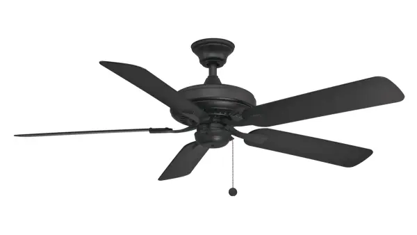 The Edgewood by Fanimation is an aesthetically pleasing ceiling fan that has it all. The Edgewood boasts the unique capacity to operate in both dry and wet locations. This versatile ceiling fan compliments any interior or exterior design with finish options ranging from black with black blades, brushed nickel with dark walnut blades, dark bronze with dark walnut blades and matte white with matte white blades. The Edgewood includes a 4.5 inch stainless steel downrod and is ceiling slope compatible. The Edgewood can be purchased with an optional close-to-ceiling kit for a more snug fit. This ceiling fan is Wet Rated for indoor or outdoor use and compatible with most smart home devices (required control sold separately) Reversible airflow for multi-season use