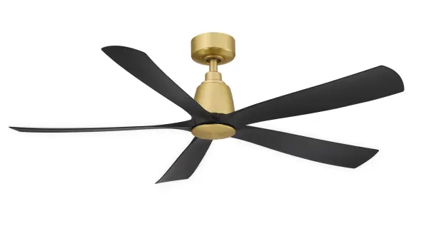 The Kute5 52 combines powerful airflow with smart home integration and a sophisticated brushed brass finish. Its DC motor delivers exceptional efficiency while Wi-Fi control and voice assistant compatibility provide modern convenience.