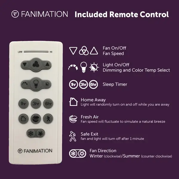 Brawn™ 64" Ceiling Fan with LED Light - Image 11