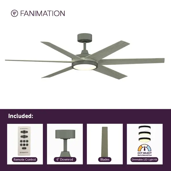 Brawn™ 64" Ceiling Fan with LED Light - Image 4
