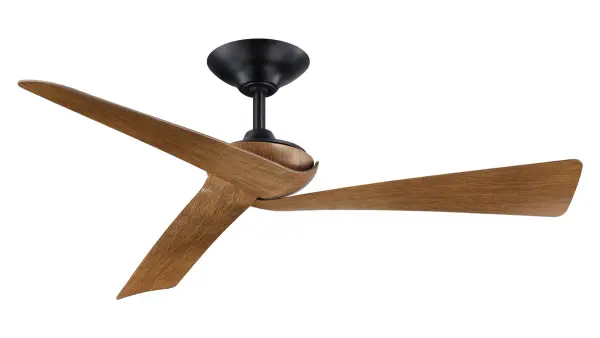 The Yogi™ Ceiling Fan brings together sleek, minimalist design and powerful performance to create a statement piece for any indoor or covered outdoor space. Its three-blade configuration features clean, modern lines with a dynamic, sculptural profile that enhances both contemporary and transitional interiors. Driven by a highly efficient DC motor with six speed settings, Yogi™ delivers smooth, quiet airflow for year-round comfort. Installation is simplified with KwikWire™ technology for quick, secure electrical connections, while the included TR360 handheld remote offers convenient control, including reverse functionality at the touch of a button. Damp-rated for added versatility and available in a range of sophisticated finish combinations, the Yogi™ is the perfect balance of form, function, and effortless style.