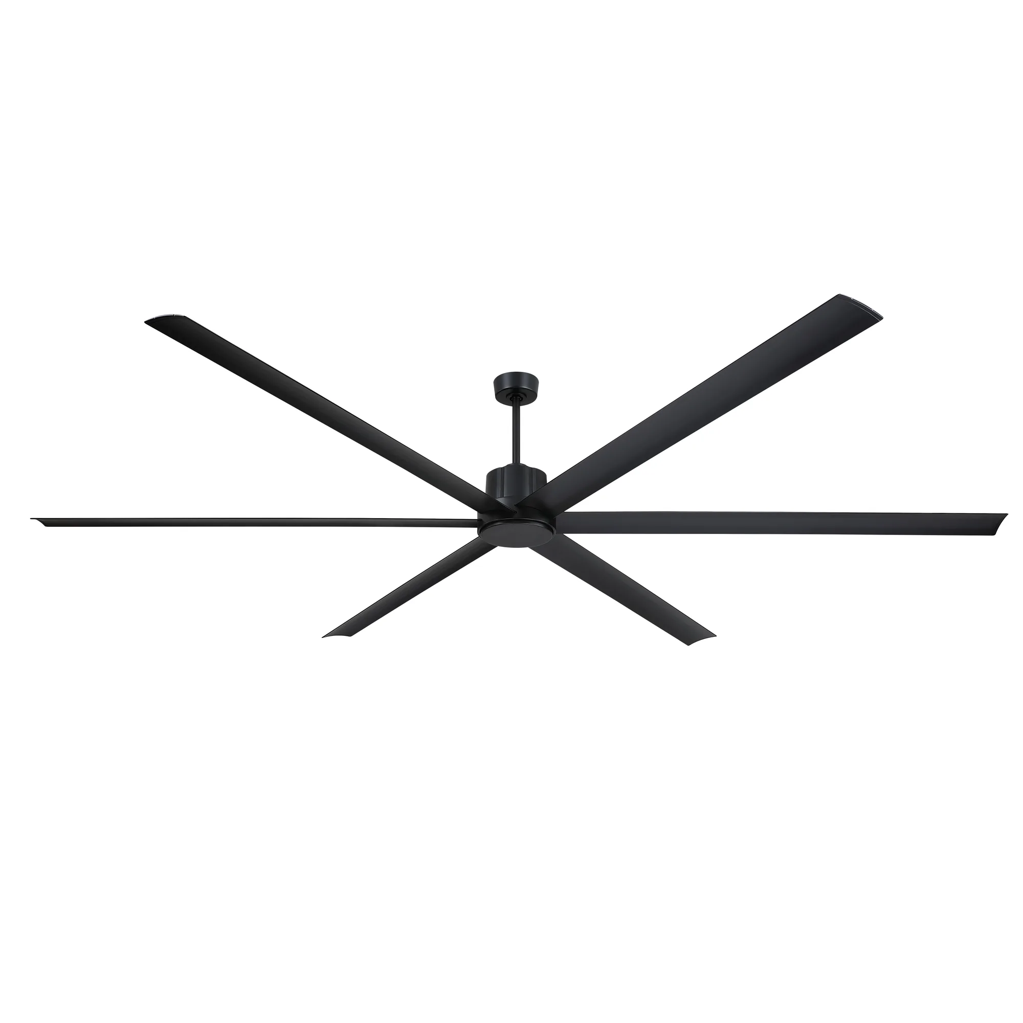 Pendry Max 120 inch Indoor/Outdoor Smart Ceiling Fan - Black with Black Blades