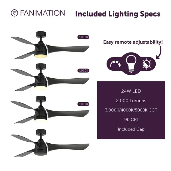 Klear 56" Ceiling Fan with LED Light - Image 7