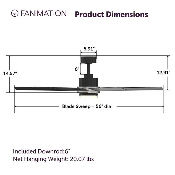 Pendry™ 56" Ceiling Fan - Image 4