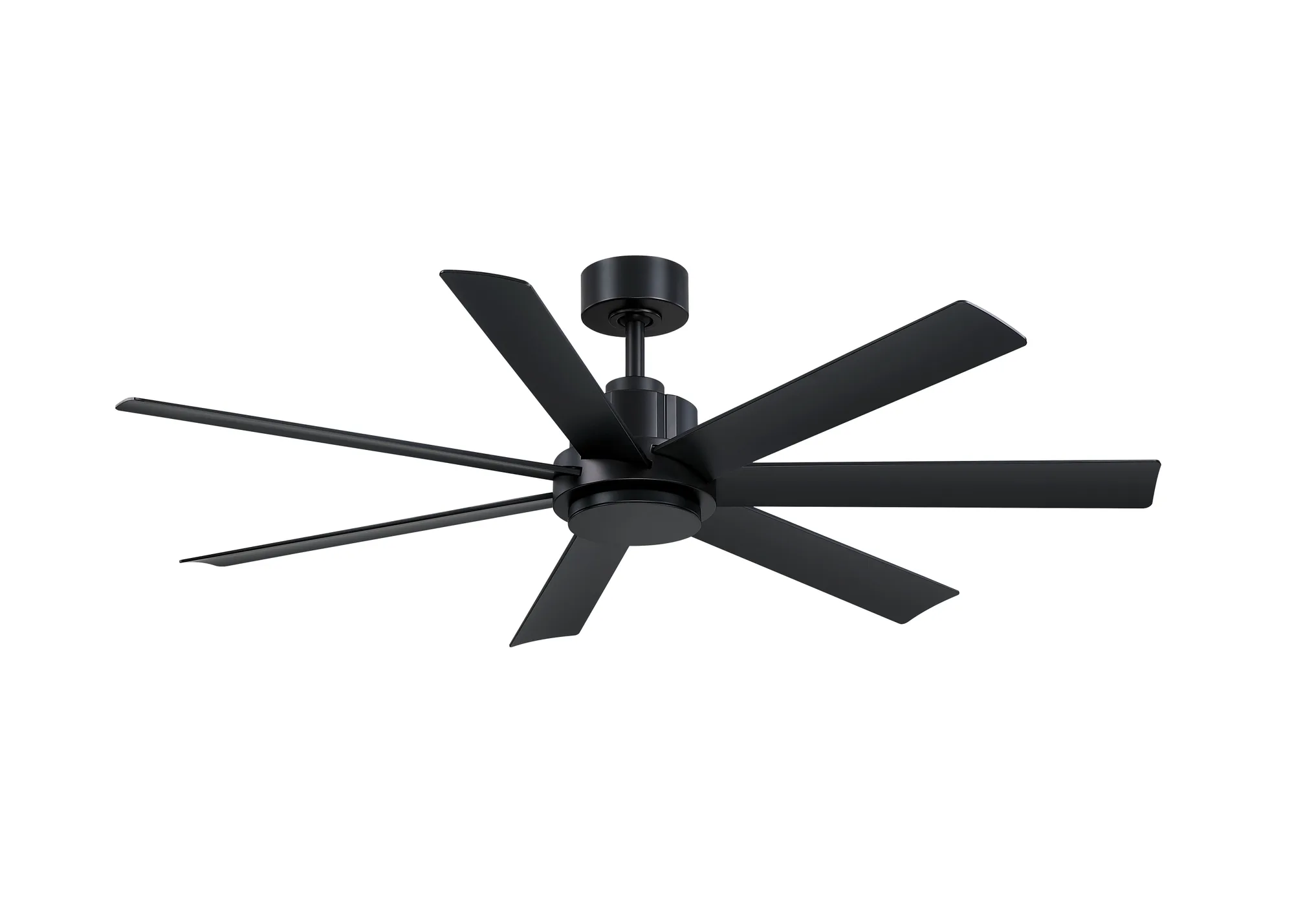 Pendry 56 inch Indoor/Outdoor Smart Ceiling Fan - Black with Black Blades