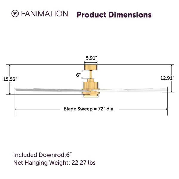 Pendry™ 72" Ceiling Fan - Image 4