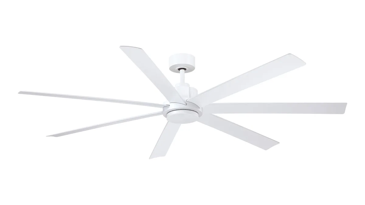 Pendry 72 inch Indoor/Outdoor Smart Ceiling Fan - Matte White with Matte White Blades