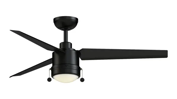 The PC/DC™ + Light combines modern design with practical functionality, featuring Fanimation's first pull chain DC motor fan. Wet-rated for versatile indoor/outdoor use, it delivers impressive 5,874 CFM airflow with exceptional 188 CFM/Watt efficiency.