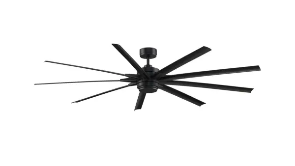 The Odyn 84 by Fanimation makes a dramatic statement in any space with its iconic nine-blade design and commanding presence. Designed for expansive indoor and outdoor living areas, this ceiling fan combines contemporary style with exceptional performance and energy efficiency. A powerful DC motor delivers smooth, quiet operation, while the integrated dimmable LED light kit with CCT Select Technology allows you to customize the ambiance with multiple light color options. Featuring fanSync Wi-Fi connectivity, the Odyn 84 can be controlled through your smartphone or compatible voice assistant for added convenience. Complete with an included remote control, this fan offers the perfect blend of modern technology, comfort, and sophisticated design for great rooms, covered patios, and other large-scale spaces.