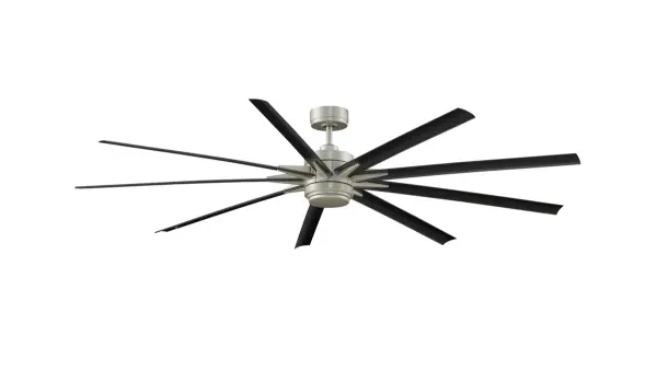The Odyn 84 by Fanimation makes a dramatic statement in any space with its iconic nine-blade design and commanding presence. Designed for expansive indoor and outdoor living areas, this ceiling fan combines contemporary style with exceptional performance and energy efficiency. A powerful DC motor delivers smooth, quiet operation, while the integrated dimmable LED light kit with CCT Select Technology allows you to customize the ambiance with multiple light color options. Featuring fanSync Wi-Fi connectivity, the Odyn 84 can be controlled through your smartphone or compatible voice assistant for added convenience. Complete with an included remote control, this fan offers the perfect blend of modern technology, comfort, and sophisticated design for great rooms, covered patios, and other large-scale spaces.