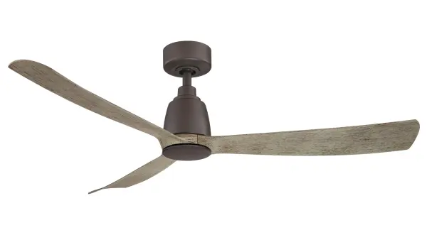 The Kute 52" combines sleek contemporary styling with exceptional energy efficiency. Its DC motor delivers 6,701 CFM at high speed while using just 22 watts, earning an impressive 217 CFM/Watt efficiency rating.