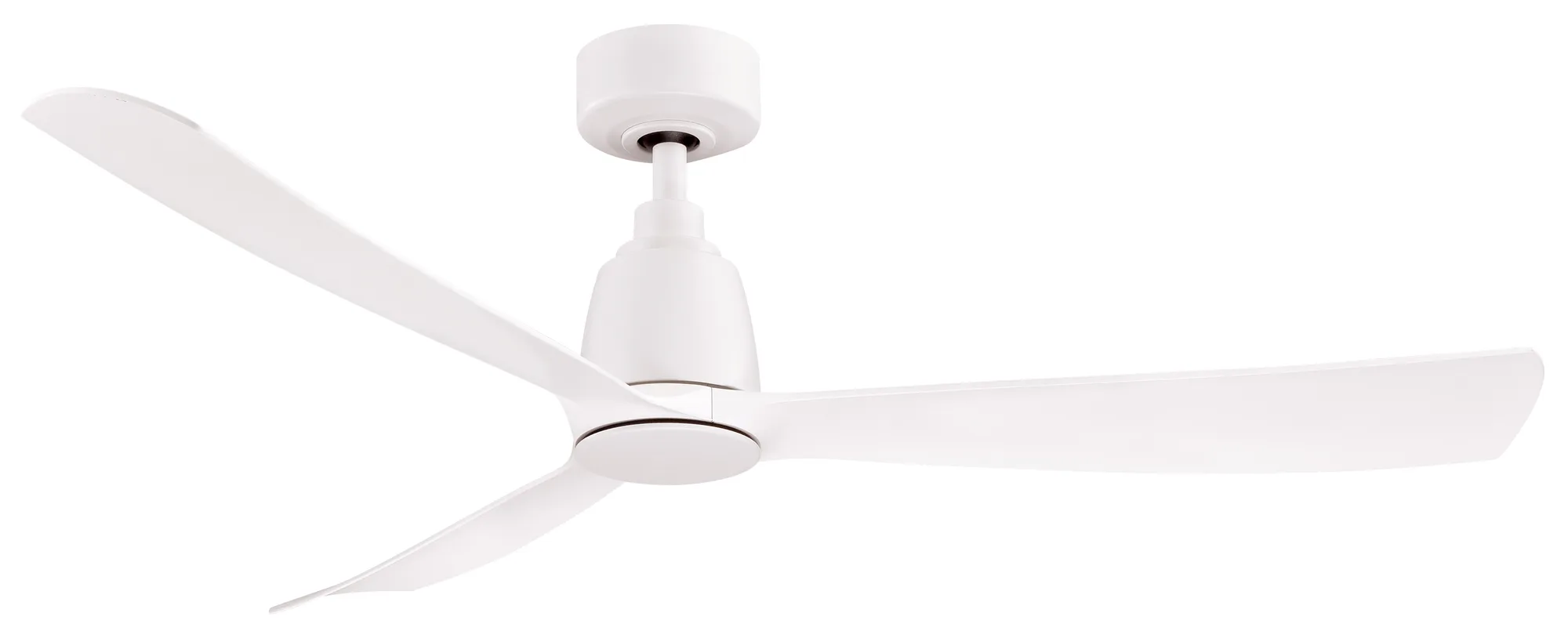 Kute 52 inch Indoor/Outdoor Smart Ceiling Fan - Matte White with Matte White blades