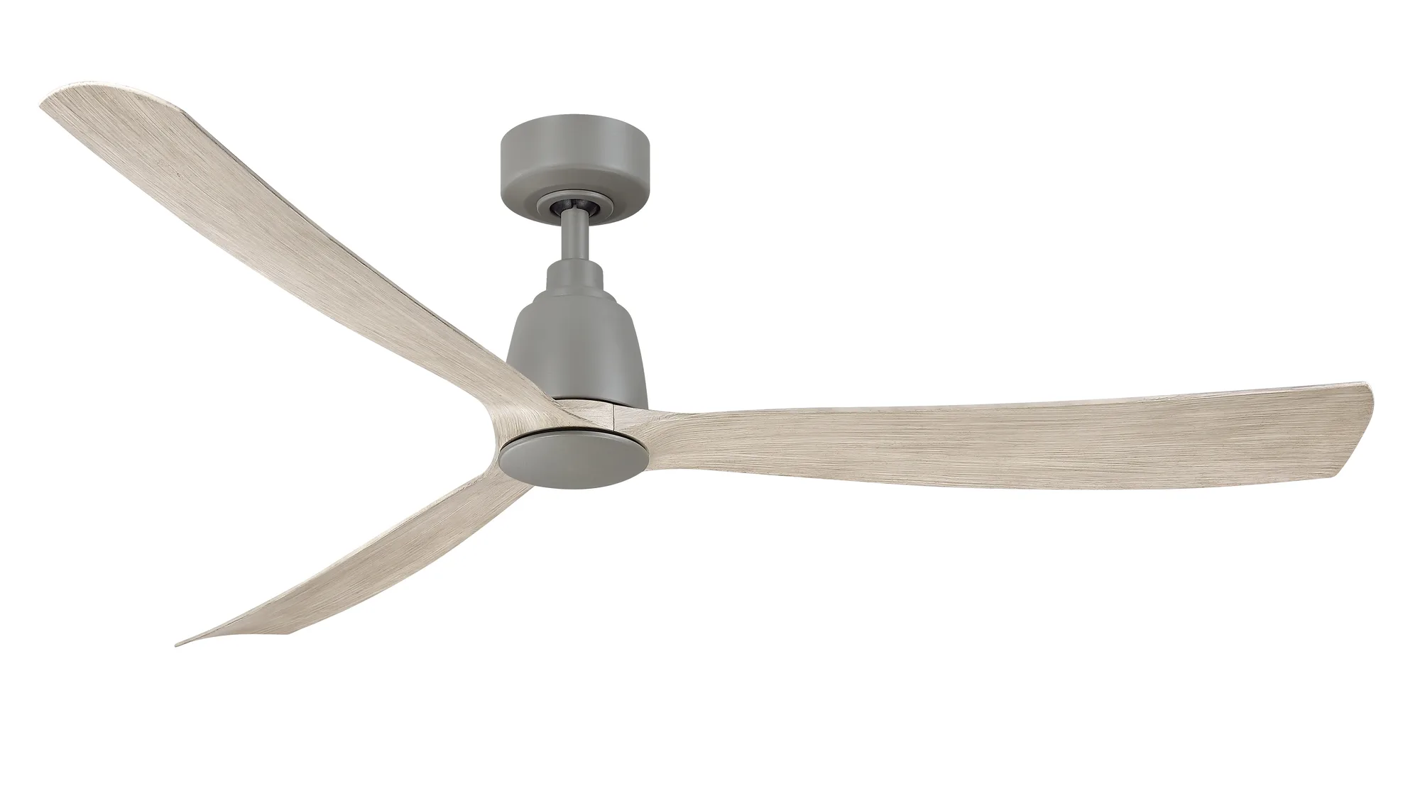 Kute 60 inch Indoor/Outdoor Smart Ceiling Fan - Antique Graphite with Light Oak blades