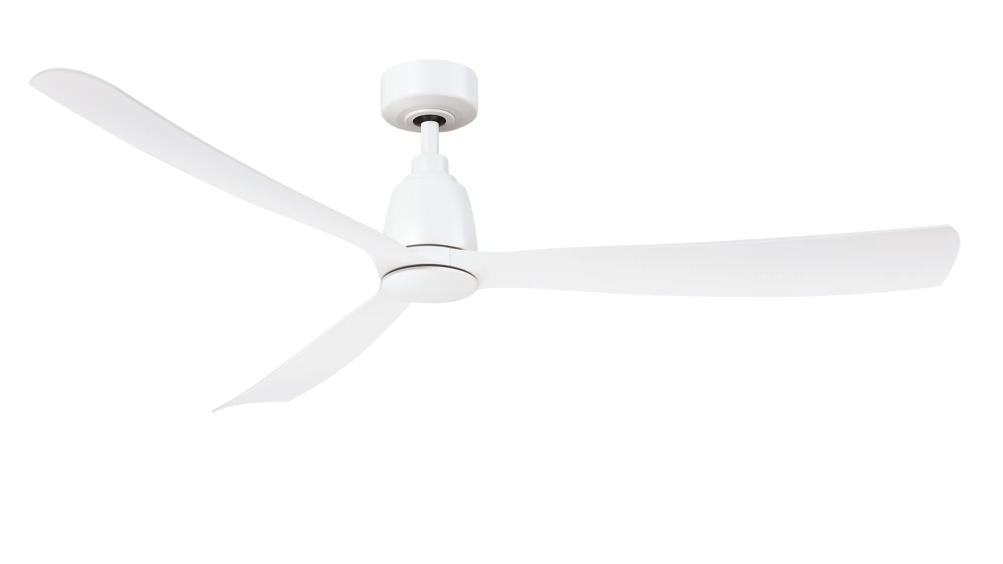 Kute 60 inch Indoor/Outdoor Smart Ceiling Fan - Matte White with Matte White blades