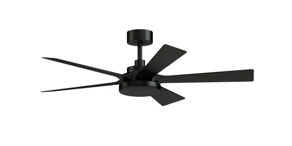 The TorchAire 52 delivers impressive performance with 5630 CFM airflow and exceptional 181 CFM/W efficiency. Its sleek black finish and modern design complement contemporary spaces, while the dimmable LED light kit adds versatility.