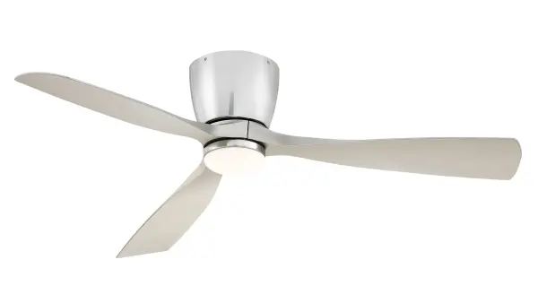The Klinch 52 delivers exceptional airflow efficiency at 99 CFM/W with a sleek 3-blade design. Damp-rated for versatility, it includes integrated LED lighting and reversible airflow for year-round comfort.