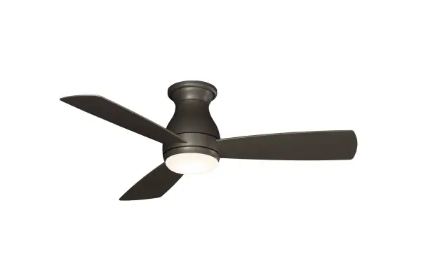 The Hugh 44 delivers exceptional performance for indoor and outdoor spaces with its wet-rated construction and powerful 2653 CFM airflow. The integrated 18W LED light kit provides 1400 lumens of warm illumination, while the 3-speed motor with reverse function offers year-round comfort.
