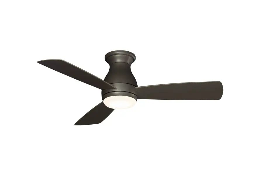 Hugh 44" Ceiling Fan with Light in Matte Greige - Image 1