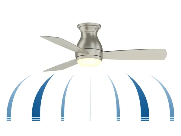 Hugh 44" Ceiling Fan with Light in Matte Greige - Image 4