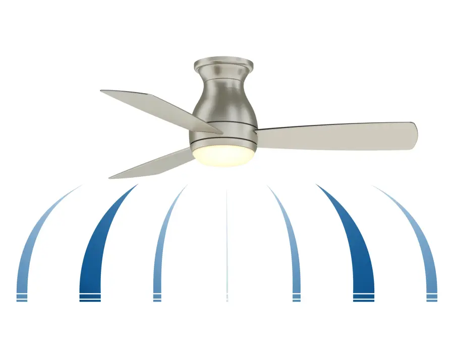Hugh 44" Ceiling Fan with Light in Matte Greige - Image 4