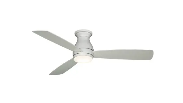 The Hugh 52" combines robust performance with versatile design. Wet-rated for outdoor use, it delivers exceptional airflow (5104 CFM) with energy efficiency. Includes integrated LED lighting and remote control for convenience.