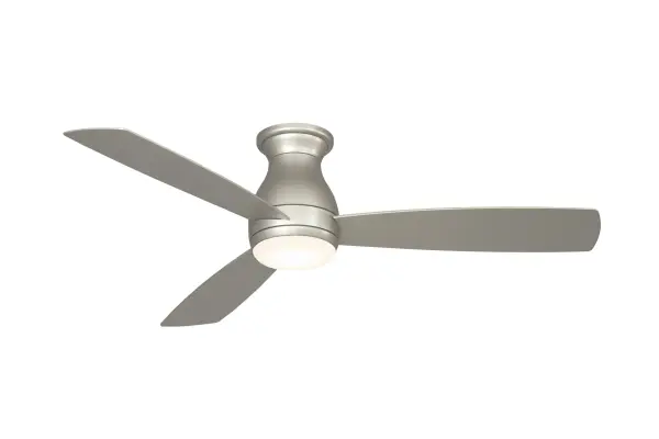 The Hugh 52 delivers exceptional airflow (3392 CFM) with wet-rated durability for any space. Its brushed nickel finish and integrated LED light kit make it both functional and stylish, while the included remote offers convenient control.