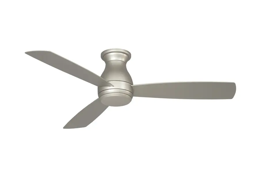 Hugh 52" Ceiling Fan with LED Light in Brushed Nickel - Image 2
