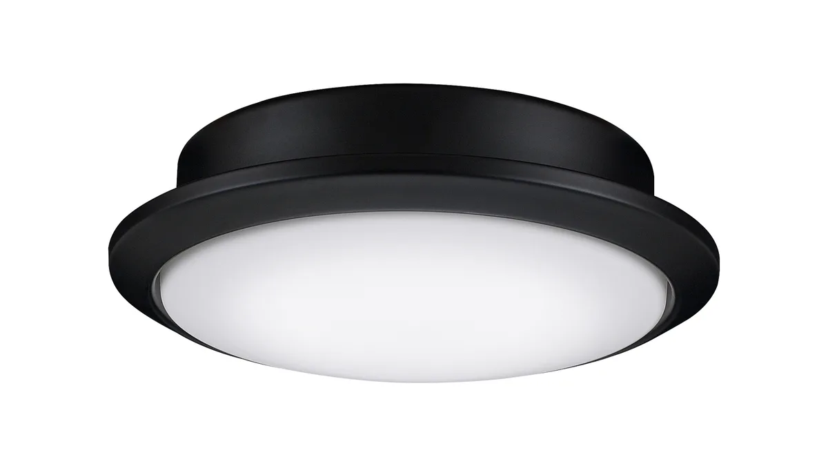 Wrap Custom Ceiling Fan Color Temperature (CCT) Select LED Light Kit - Black