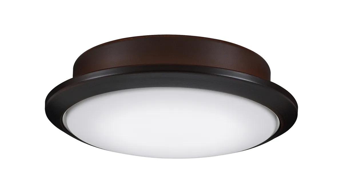 Wrap Custom Ceiling Fan Color Temperature (CCT) Select LED Light Kit - Dark Bronze