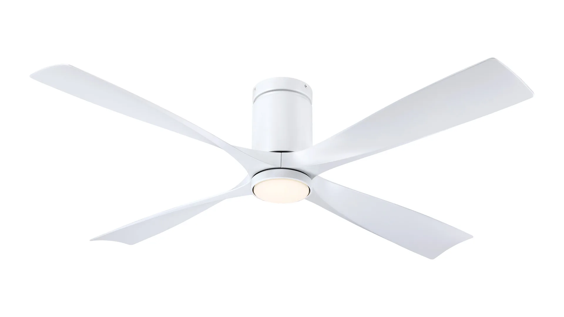 AireFlush 52" Flush Mount Ceiling Fan with LED Light